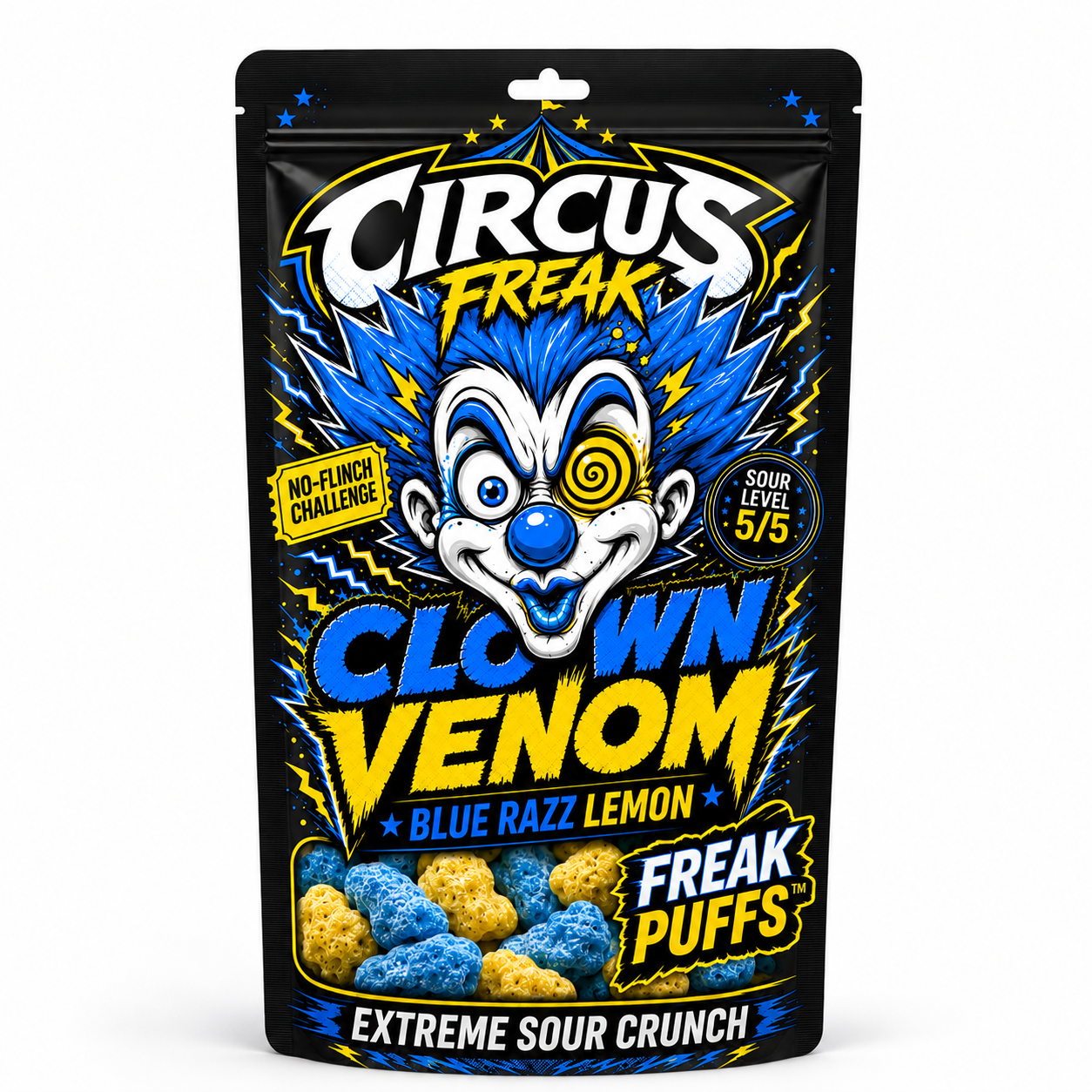 Clown Venom™ Freak Puffs – Blue Razz Lemon